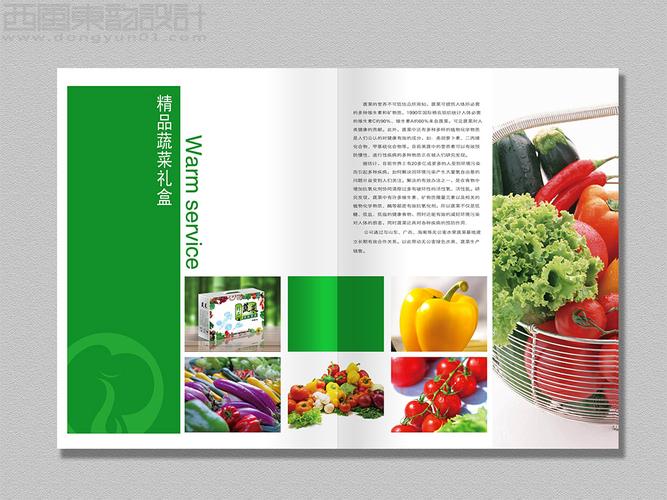 北京金凤祥云商贸公司农产品画册——精品蔬菜内页设计解析